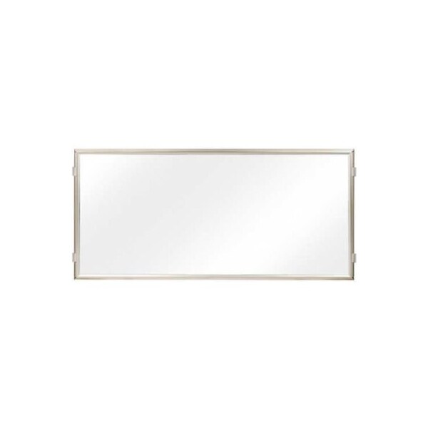 Lavi Industries Hinged Frame Sign Panel/Barrier, 60 x 30, Satin Aluminum 50-HFP1002/SA/CL - main